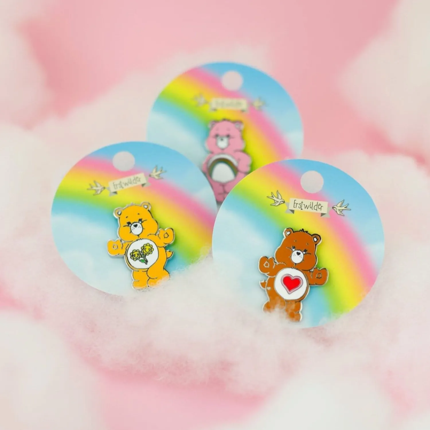 10 Piece Care Bears Enamel Pin Set^Erstwilder Clearance