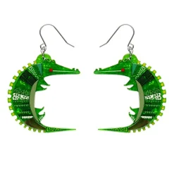 A Crocodile Named Growl Drop Earrings^Erstwilder Best