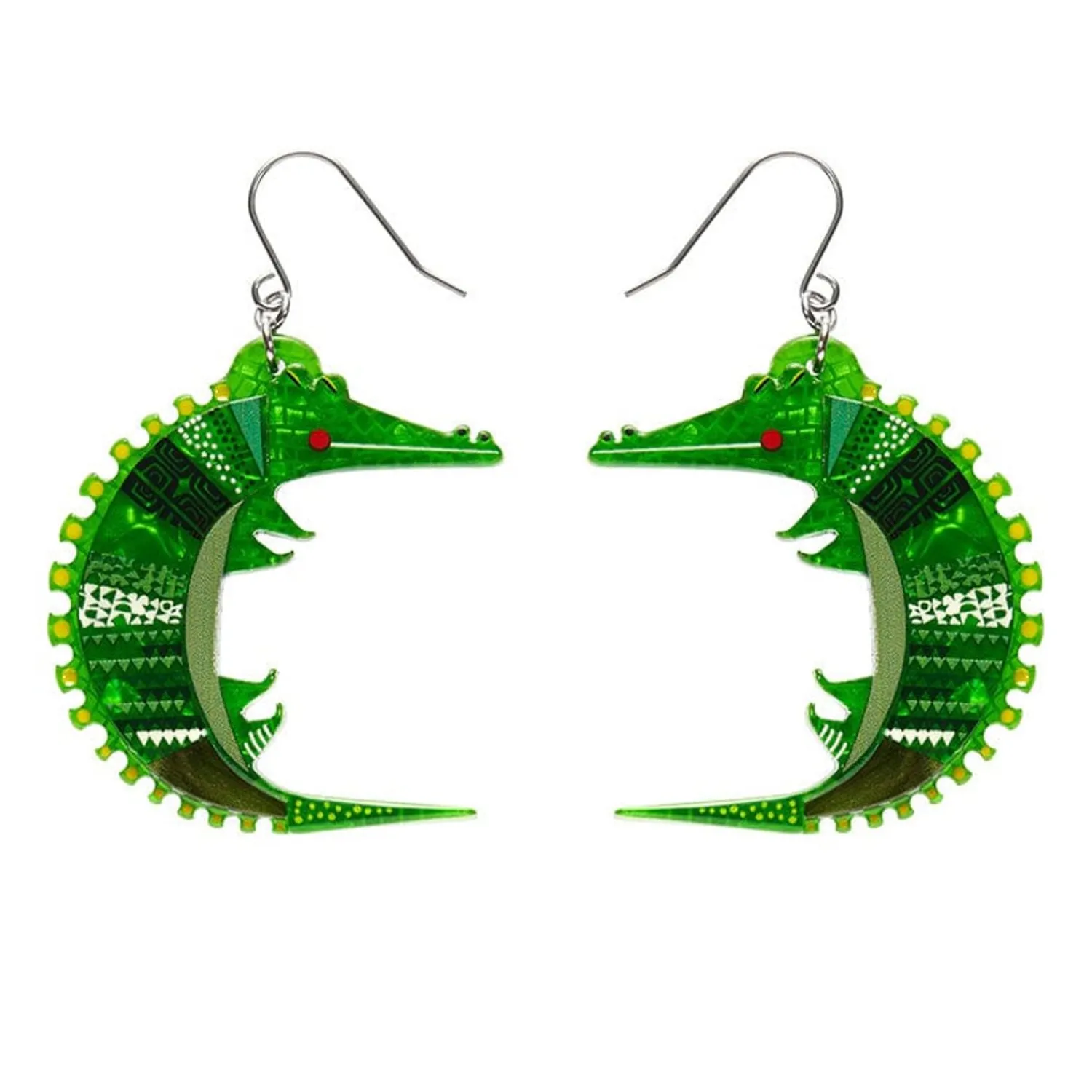 A Crocodile Named Growl Drop Earrings^Erstwilder Best