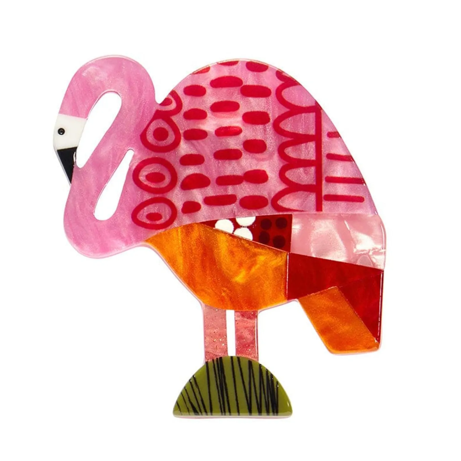 A Flamingo Named Honk Brooch^Erstwilder Clearance