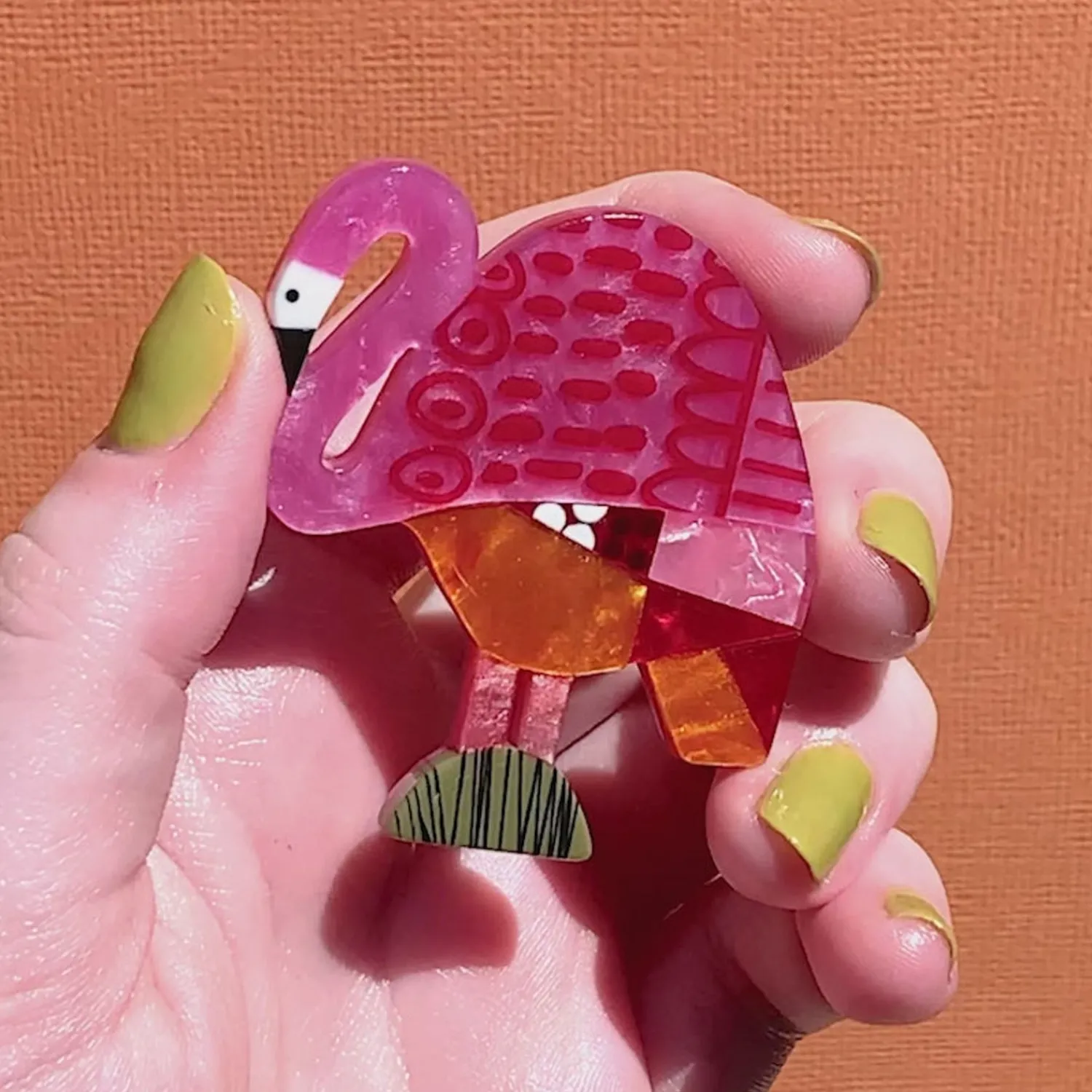 A Flamingo Named Honk Brooch^Erstwilder Clearance