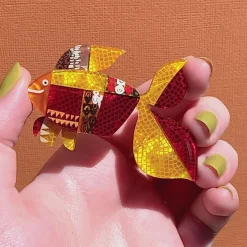 A Goldfish Named Silence Brooch^Erstwilder New