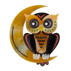 A Moon With View Owl Brooch^Erstwilder