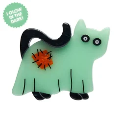 A Most Ghostly Kitty Brooch^Erstwilder Online
