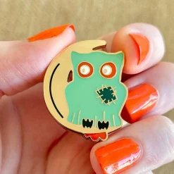 A Most Ghostly Owl Enamel Pin^Erstwilder