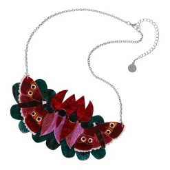A Moth Amongst The Desert Peas Necklace^Erstwilder Hot