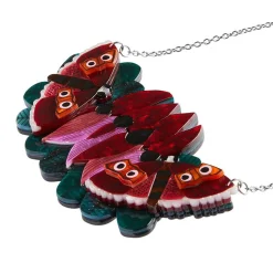 A Moth Amongst The Desert Peas Necklace^Erstwilder Hot