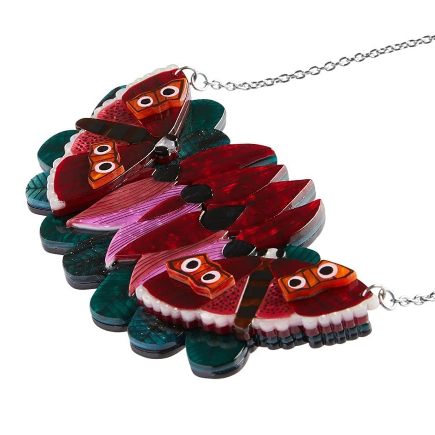 A Moth Amongst The Desert Peas Necklace^Erstwilder Hot