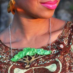 Acacia Escape Necklace And Mini Brooch Set^Erstwilder Best