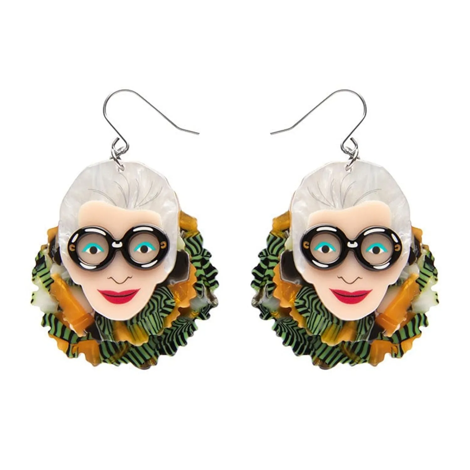 Adorned In Feathers Iris Drop Earrings^Erstwilder New