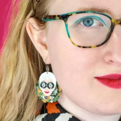 Adorned In Feathers Iris Drop Earrings^Erstwilder New