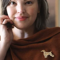 Ainslee The Afghan Hound Perfume Brooch^Erstwilder Outlet