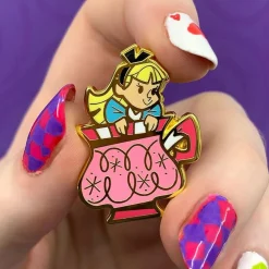 Always Tea Time, Alice Enamel Pin^Erstwilder
