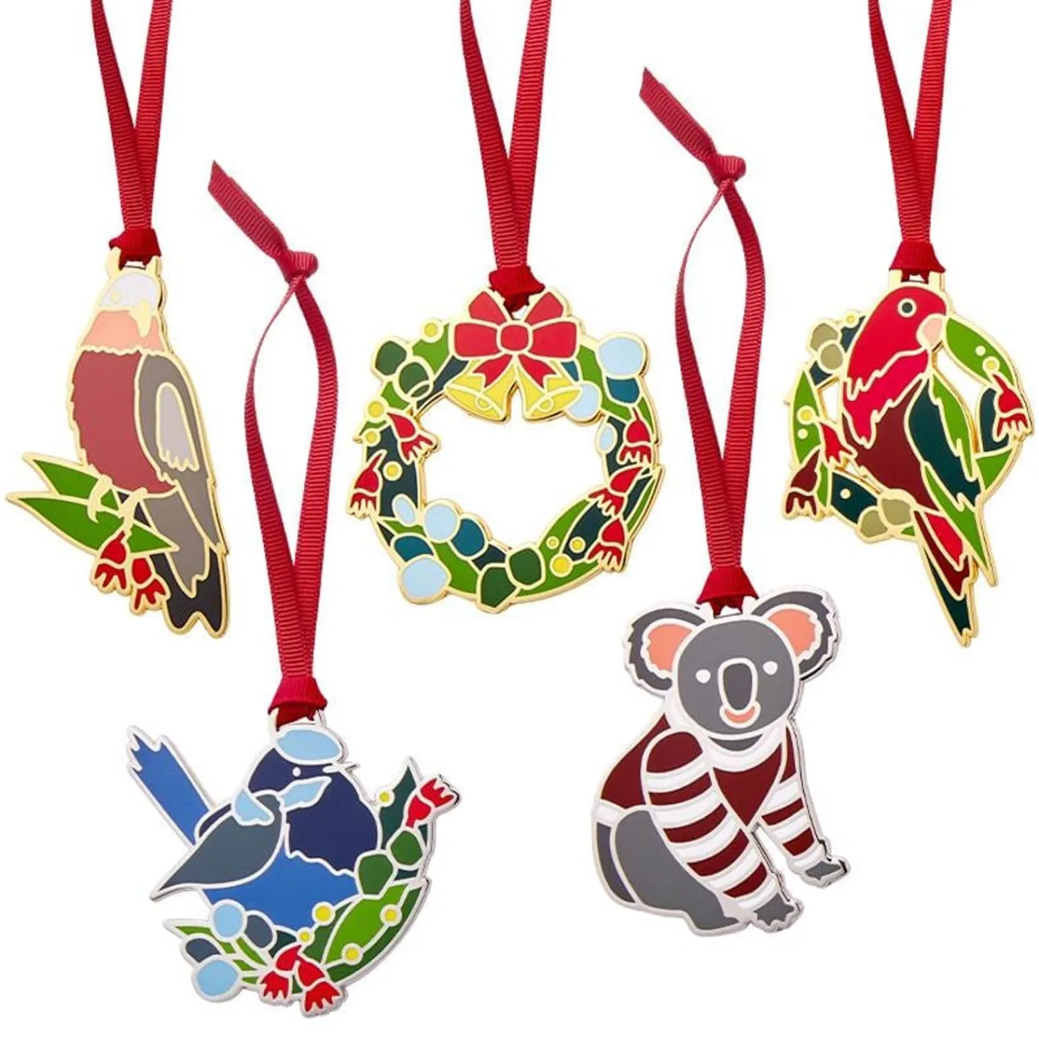 An Australian Christmas Ornament Pack - 5 Piece^Erstwilder Hot
