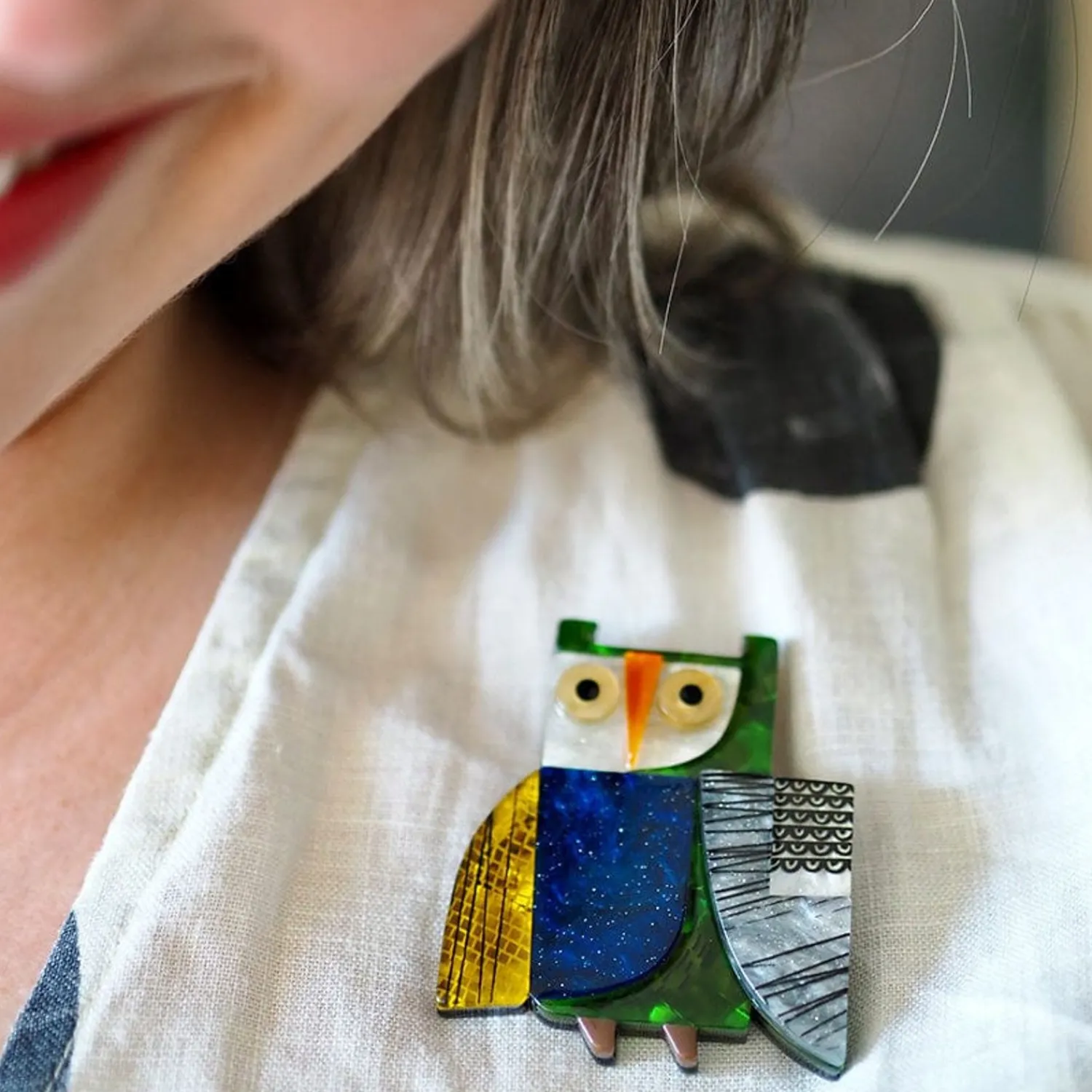 An Owl Named Hoot Brooch^Erstwilder