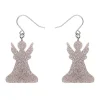 Angel Glitter Drop Earrings - Silver^Erstwilder Hot