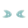 Atomic Boomerang Glitter Stud Earrings - Blue^Erstwilder