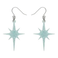 Atomic Star Glitter Drop Earring - Blue^Erstwilder Hot