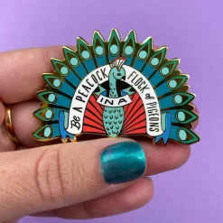 Be A Peacock Enamel Pin^Erstwilder Sale