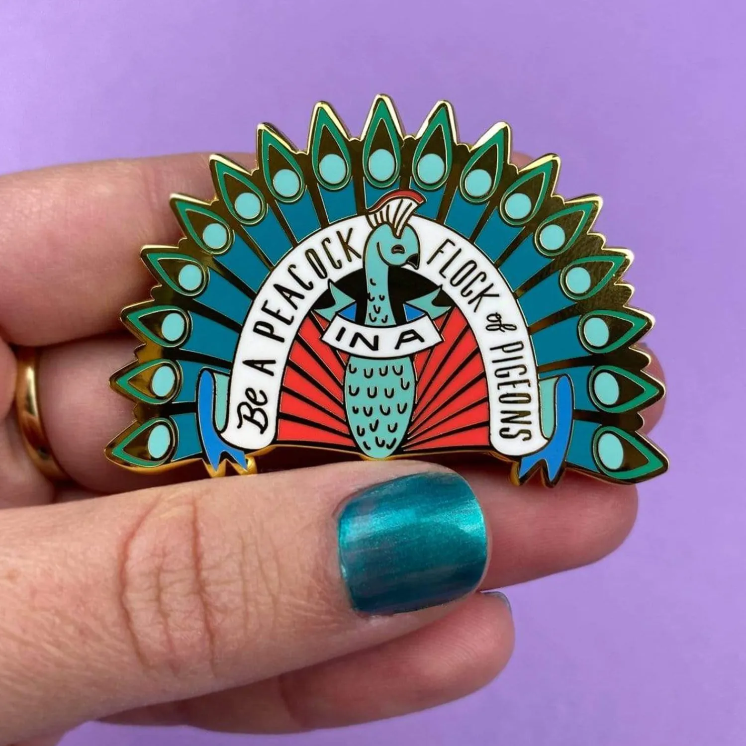 Be A Peacock Enamel Pin^Erstwilder Sale