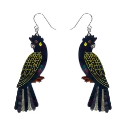 Bella The Black Cockatoo Drop Earrings^Erstwilder Sale