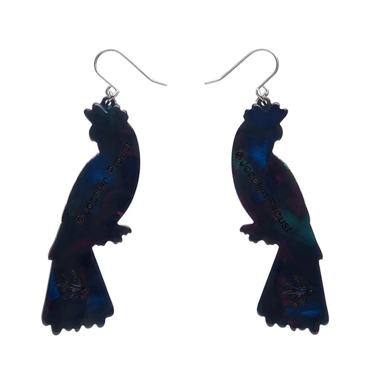 Bella The Black Cockatoo Drop Earrings^Erstwilder Sale