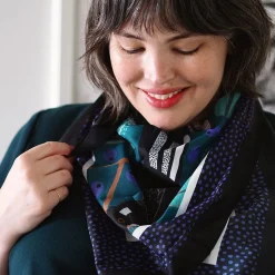 Bella The Black Cockatoo Square Scarf^Erstwilder Sale