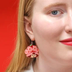 Big Adorable Strawberry Smile Drop Earrings^Erstwilder Hot