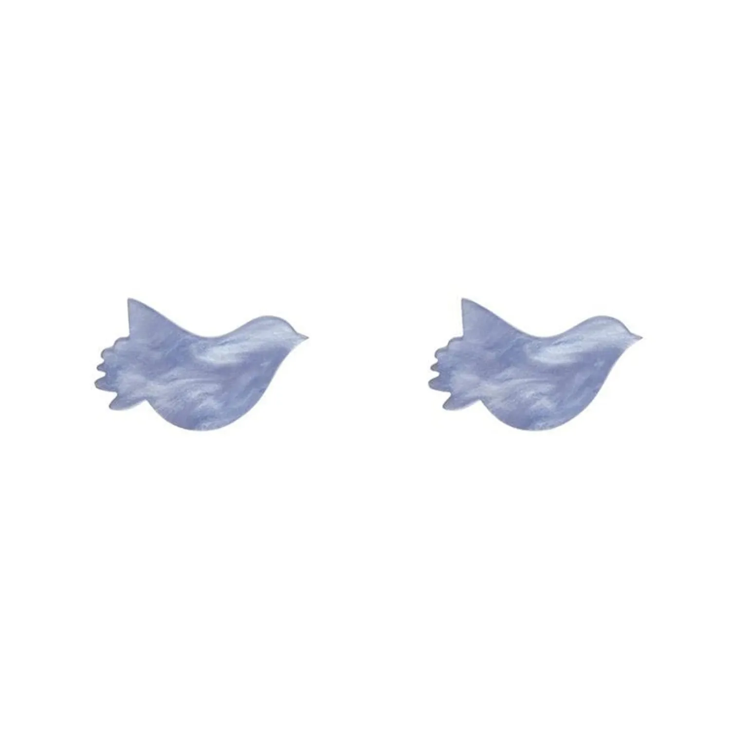 Bird Ripple Resin Stud Earrings - Blue^Erstwilder Clearance