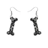 Bones Chunky Glitter Resin Drop Earrings - White^Erstwilder Clearance