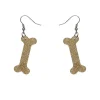 Bones Glitter Resin Drop Earrings - Gold^Erstwilder Online