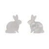 Bunny Ripple Resin Stud Earrings - White^Erstwilder Sale