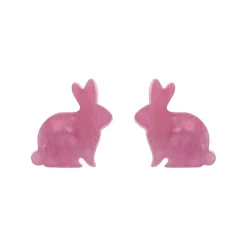 Bunny Ripple Resin Stud Earrings - Mauve^Erstwilder Outlet