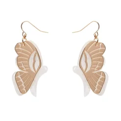 Butterfly Textured Resin Drop Earrings - White^Erstwilder Hot