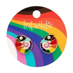 Carmel'S Colourful Chameleon Enamel Stud Earrings^Erstwilder Clearance