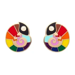Carmel'S Colourful Chameleon Enamel Stud Earrings^Erstwilder Clearance