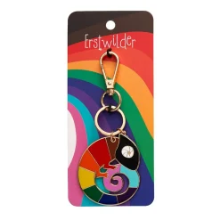 Carmel'S Colourful Chameleon Enamel Key Ring^Erstwilder Discount