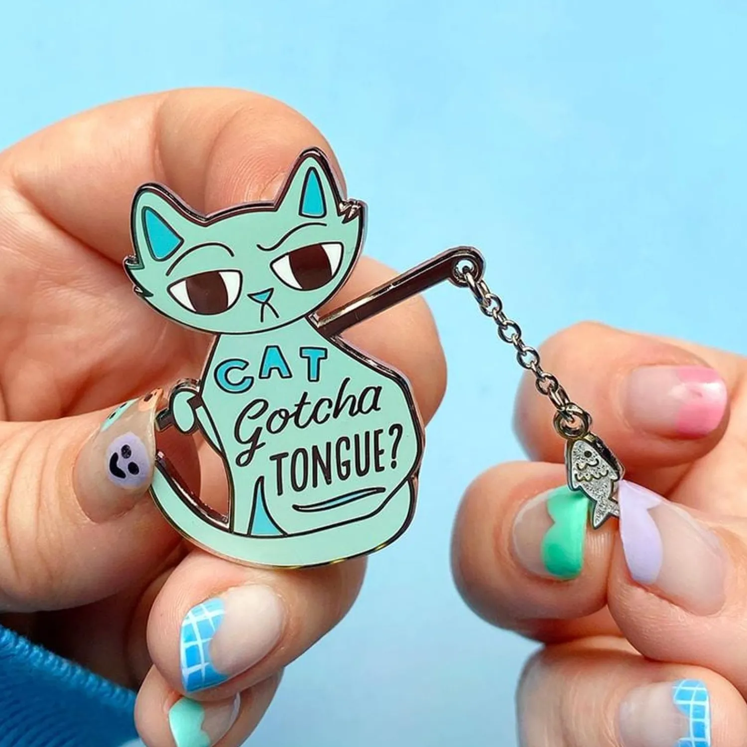 Cat Got Your Tongue Enamel Pin^Erstwilder Clearance