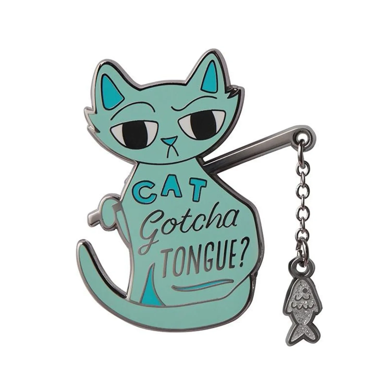 Cat Got Your Tongue Enamel Pin^Erstwilder Clearance