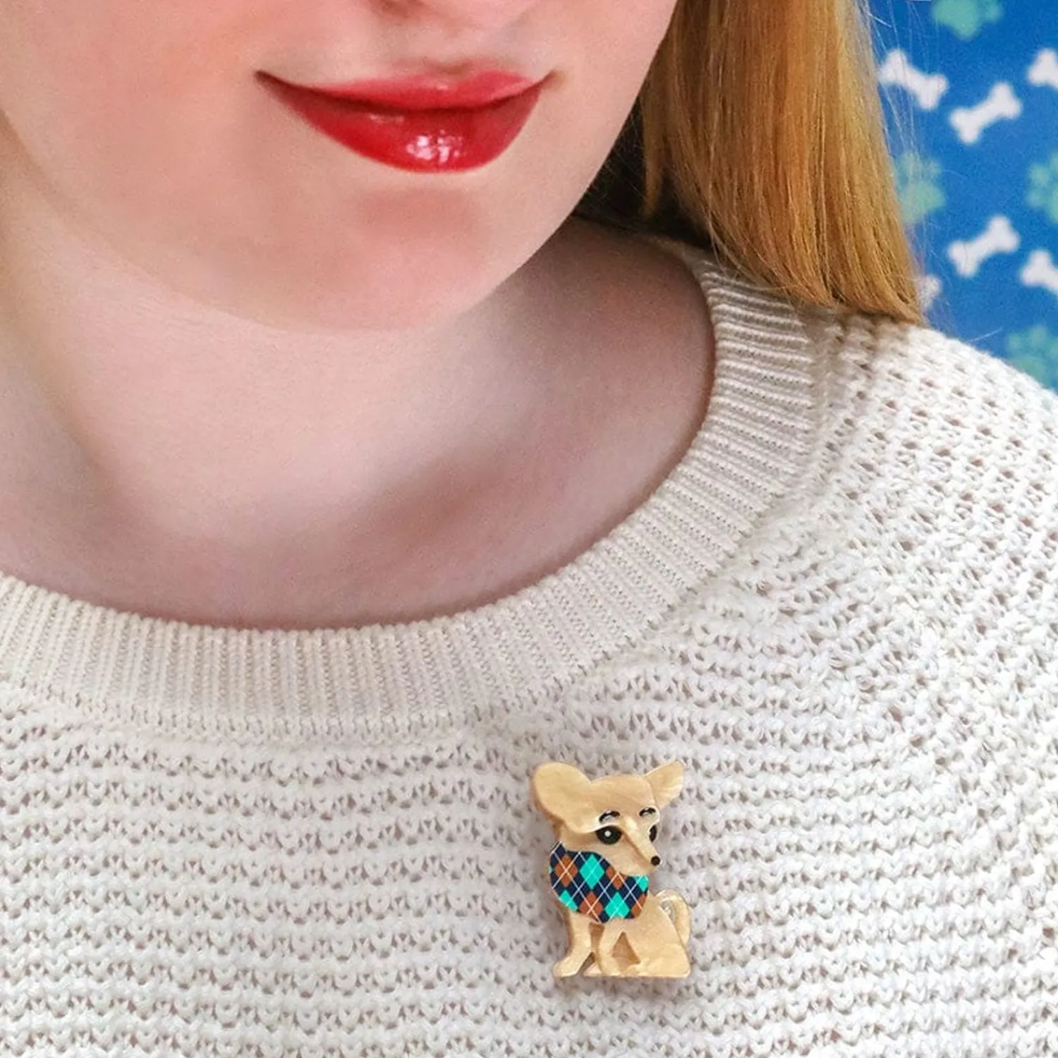 Chi Chi Chihuahua Mini Brooch^Erstwilder Best