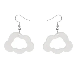 Cloud Glitter Resin Drop Earrings - White^Erstwilder Discount