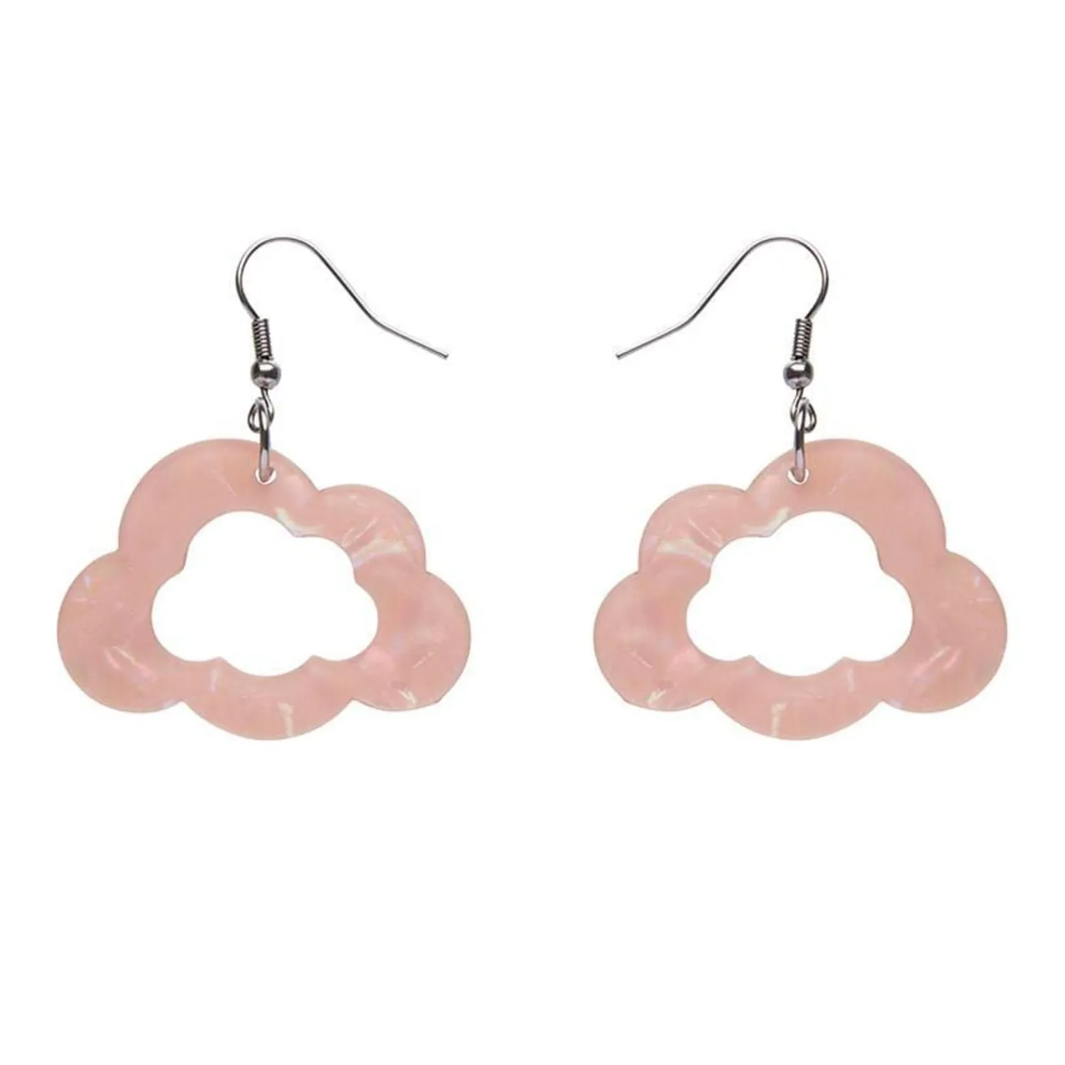 Cloud Solid Glitter Resin Drop Earrings - Pink^Erstwilder Hot
