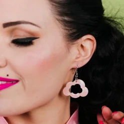 Cloud Solid Glitter Resin Drop Earrings - Pink^Erstwilder Hot