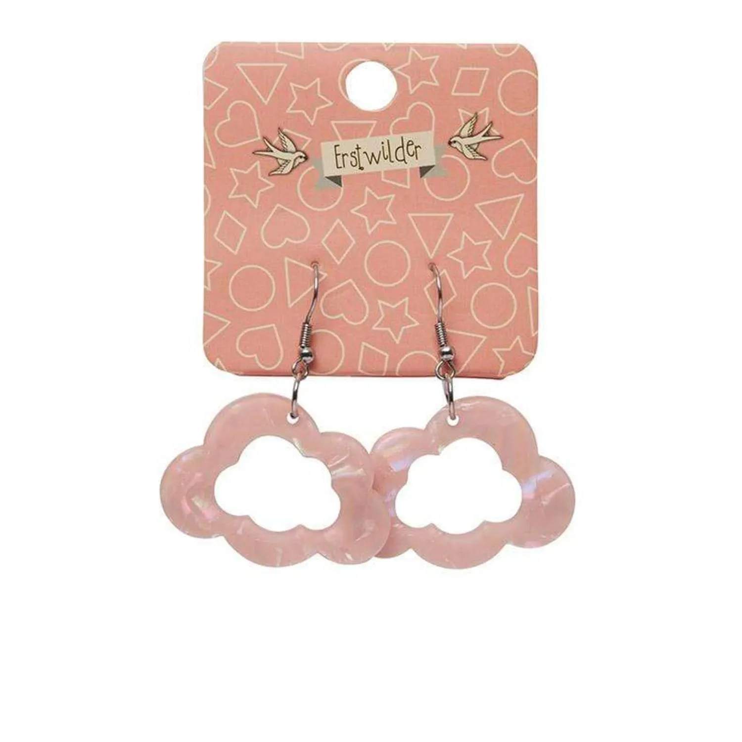 Cloud Solid Glitter Resin Drop Earrings - Pink^Erstwilder Hot