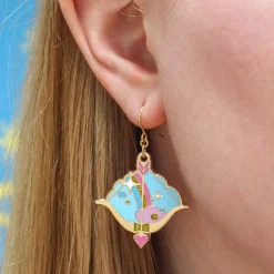 Cupid'S Aim Enamel Drop Earrings^Erstwilder