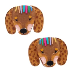 Darcy The Dachshund Hair Clips Set - 2 Piece^Erstwilder Online