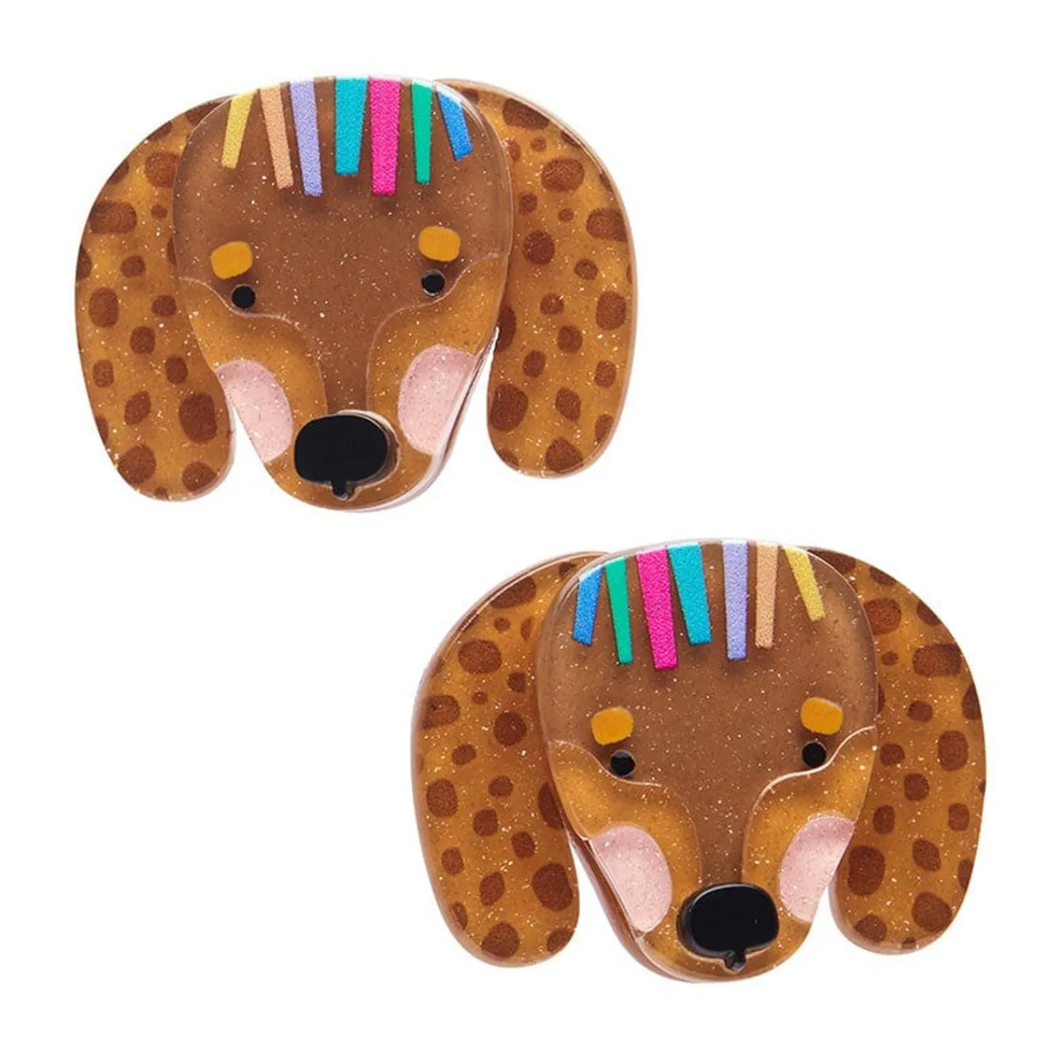 Darcy The Dachshund Hair Clips Set - 2 Piece^Erstwilder Online