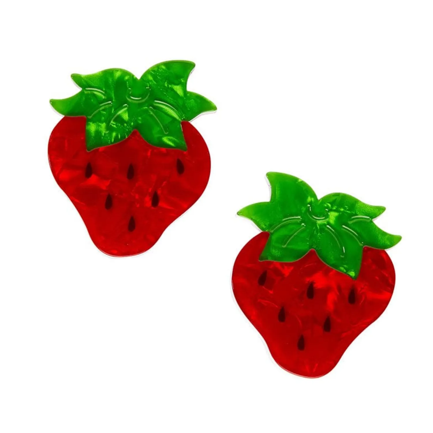 Darling Strawberry Hair Clips Set - 2 Piece^Erstwilder Sale