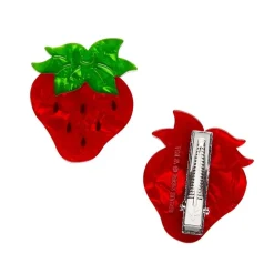 Darling Strawberry Hair Clips Set - 2 Piece^Erstwilder Sale