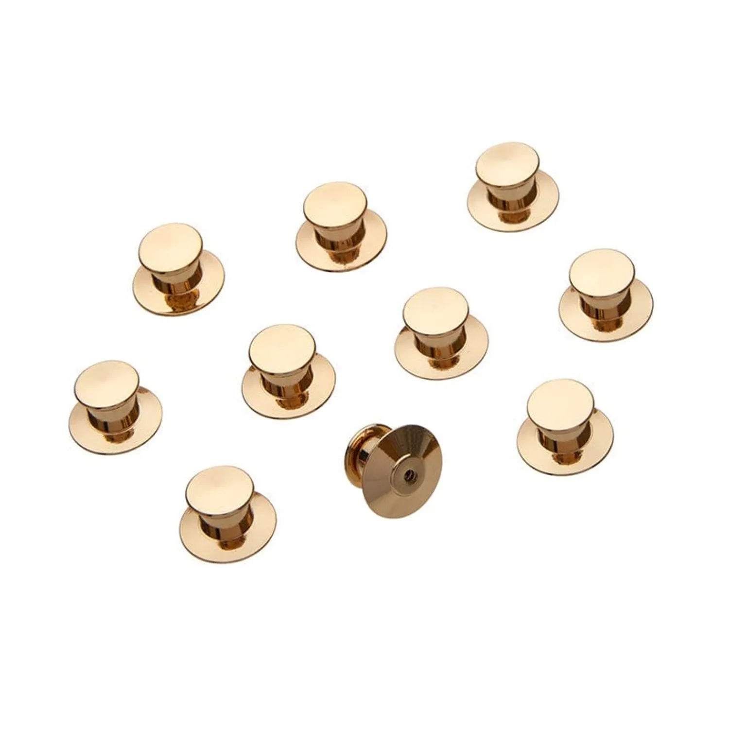 Enamel Pin Metal Locking Clasp 10-Pack - Gold^Erstwilder Sale